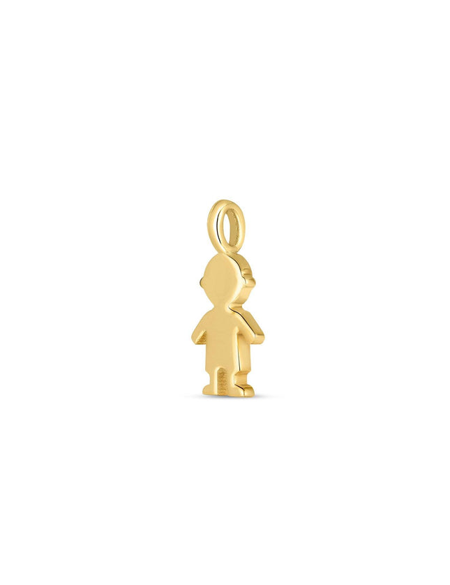 14k Yellow Gold Mini Boy Charm - Ellie Belle