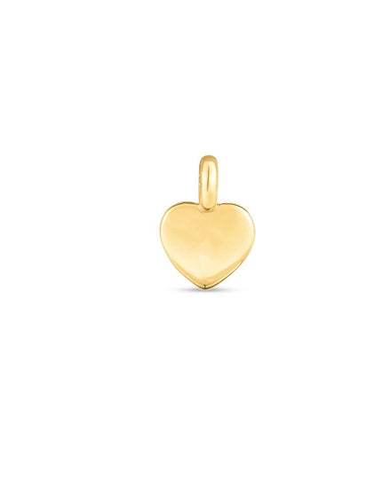 14k Yellow Gold Mini Heart Charm - Ellie Belle