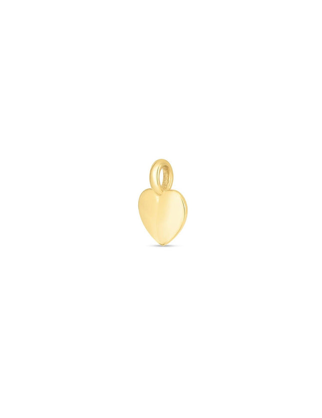 14k Yellow Gold Mini Heart Charm - Ellie Belle