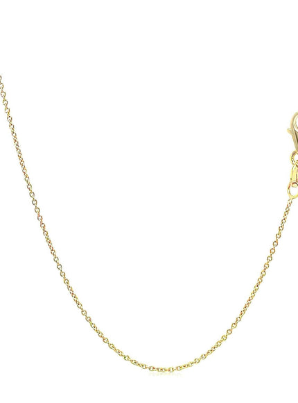 14k Yellow Gold Oval Cable Link Chain 0.6mm - Ellie Belle