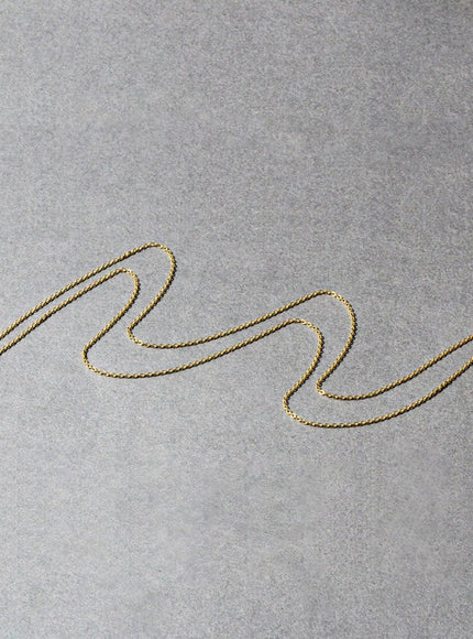 14k Yellow Gold Oval Cable Link Chain 1.0mm - Ellie Belle