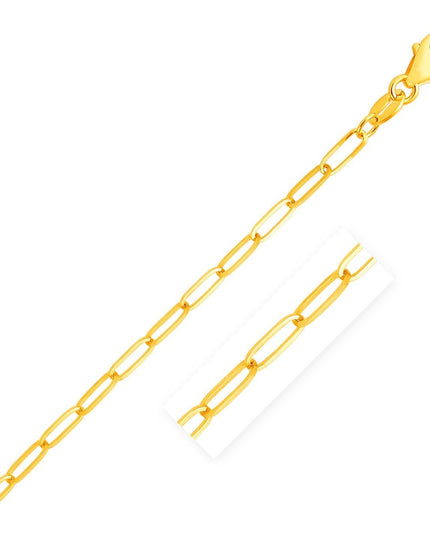 14K Yellow Gold Paperclip Chain (4.0mm) - Ellie Belle
