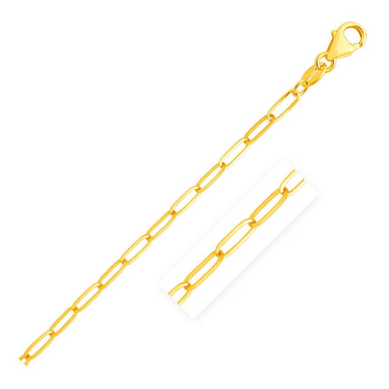 14K Yellow Gold Paperclip Chain (4.0mm) - Ellie Belle