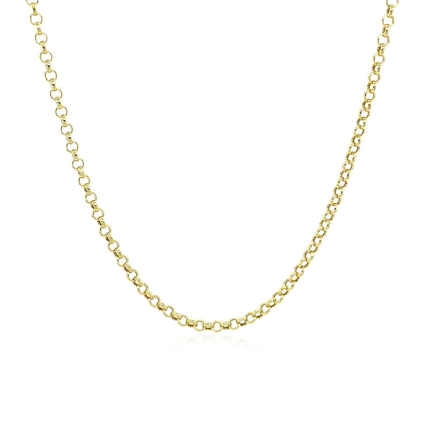 14k Yellow Gold Rolo Chain 1.9mm - Ellie Belle