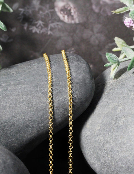 14k Yellow Gold Rolo Chain 1.9mm - Ellie Belle