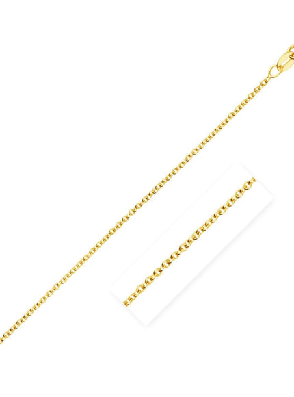 14k Yellow Gold Round Cable Link Chain 1.9mm - Ellie Belle