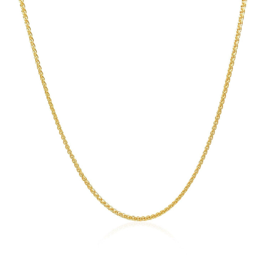 14k Yellow Gold Round Chain 1.2mm - Ellie Belle