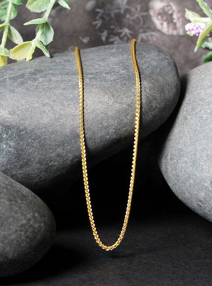 14k Yellow Gold Round Chain 1.2mm - Ellie Belle