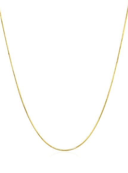 14k Yellow Gold Round Snake Chain 0.7mm - Ellie Belle