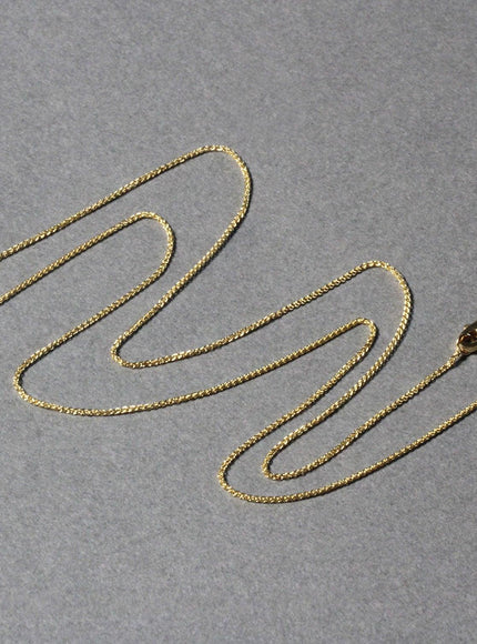 14k Yellow Gold Round Wheat Chain 0.80mm - Ellie Belle