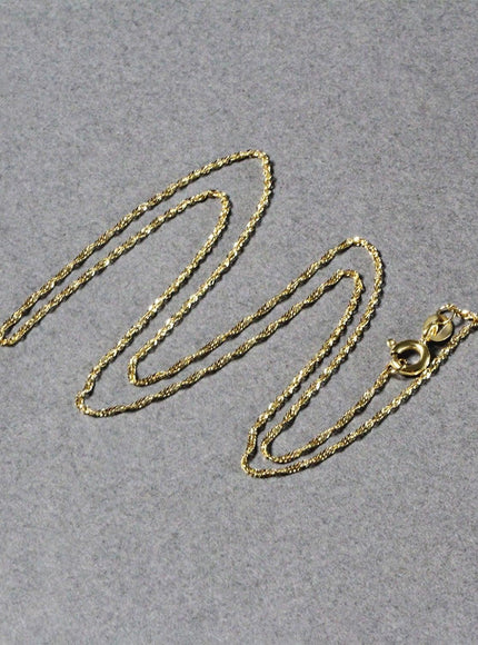 14k Yellow Gold Singapore Chain 1.0mm - Ellie Belle