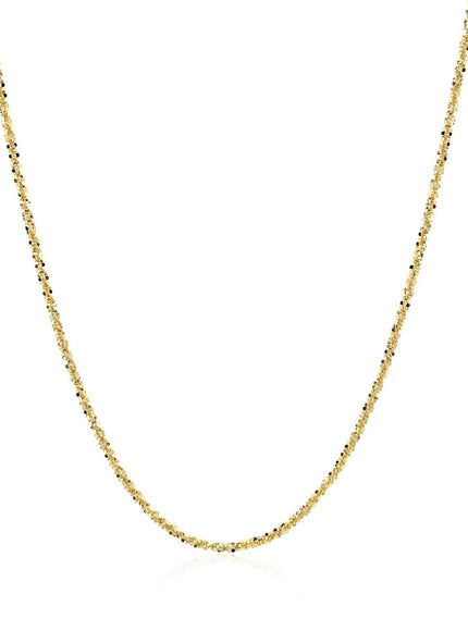 14k Yellow Gold Sparkle Chain 1.1mm - Ellie Belle