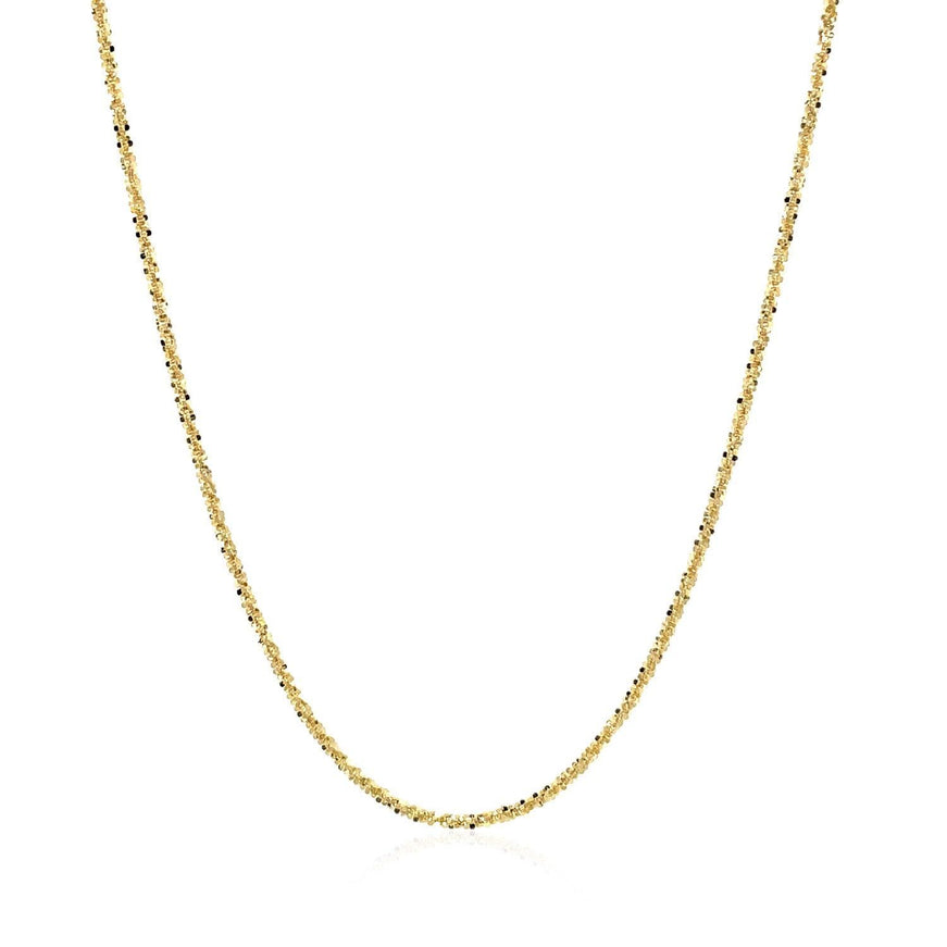 14k Yellow Gold Sparkle Chain 1.1mm - Ellie Belle