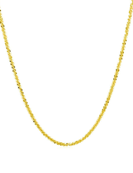 14k Yellow Gold Sparkle Chain 1.5mm - Ellie Belle