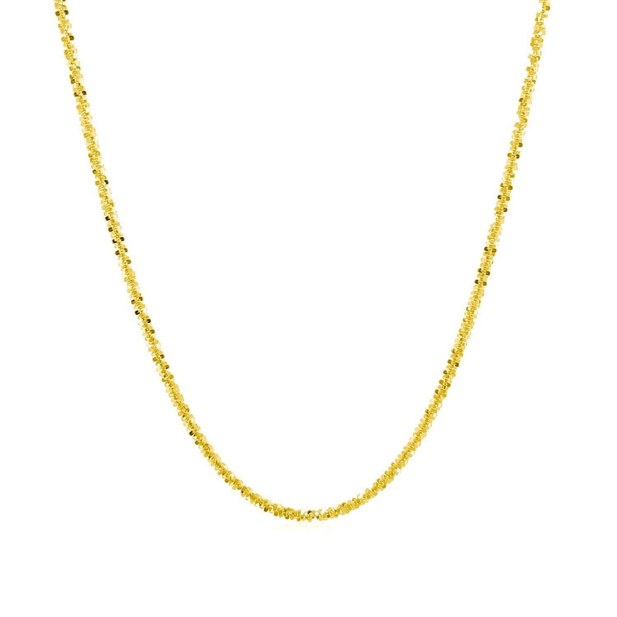 14k Yellow Gold Sparkle Chain 1.5mm - Ellie Belle