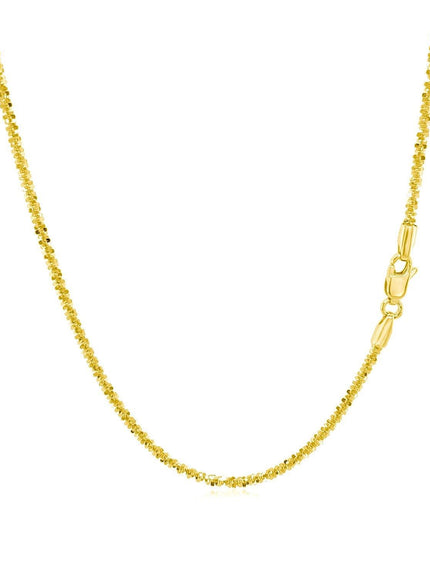 14k Yellow Gold Sparkle Chain 1.5mm - Ellie Belle