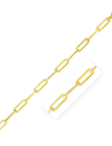 14K Yellow Gold Wide Paperclip Chain (6.1mm) - Ellie Belle