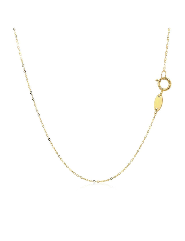 14k Yellow Gold with Peace Symbol Pendant - Ellie Belle