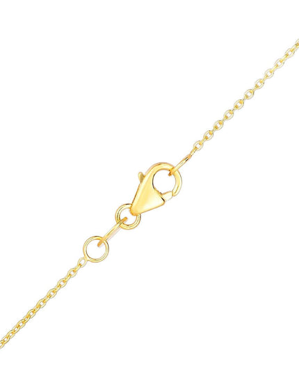 14k Yellow Gold with Round Roman Coin Pendant - Ellie Belle