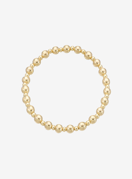 Zoe Lev 14K Gold 3mm and 5mm Bead Bracelet
