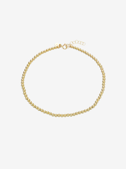 Zoe Lev 14K Gold Bead Anklet