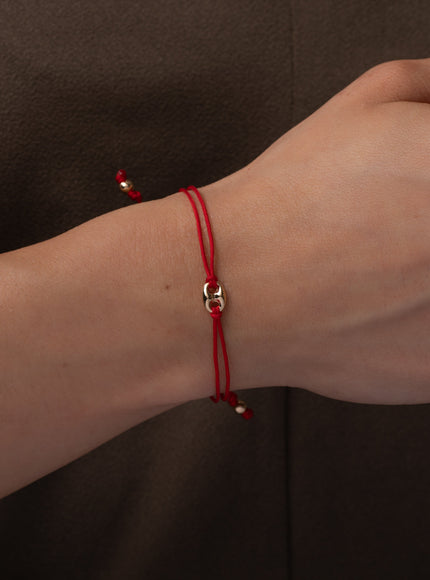 Zoe Lev 14K Gold Button Fortune Bracelet