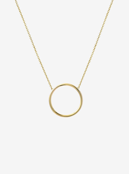 Zoe Lev 14K Gold Circle Necklace