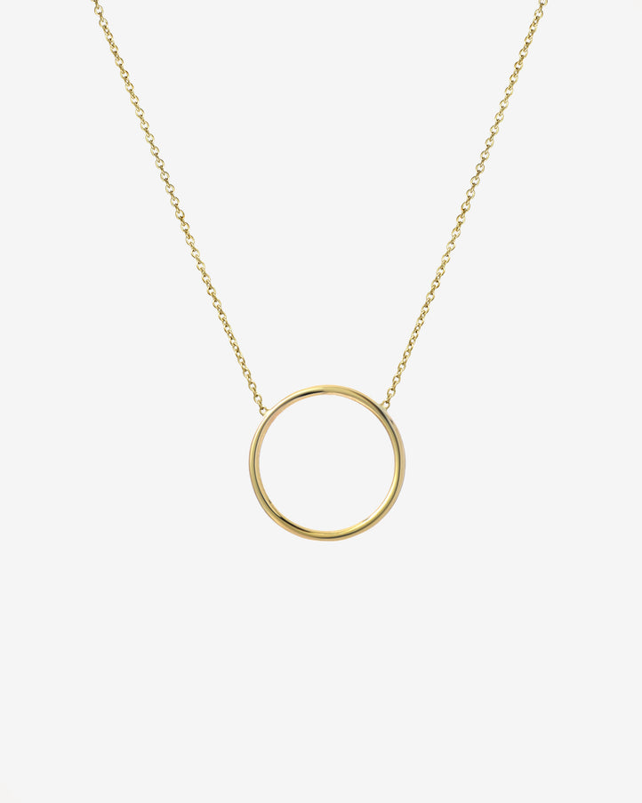 Zoe Lev 14K Gold Circle Necklace
