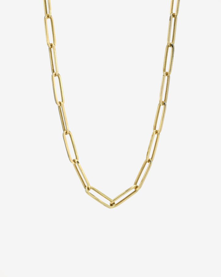Zoe Lev 14K Gold Extra Large Paper Clip Chain Necklace