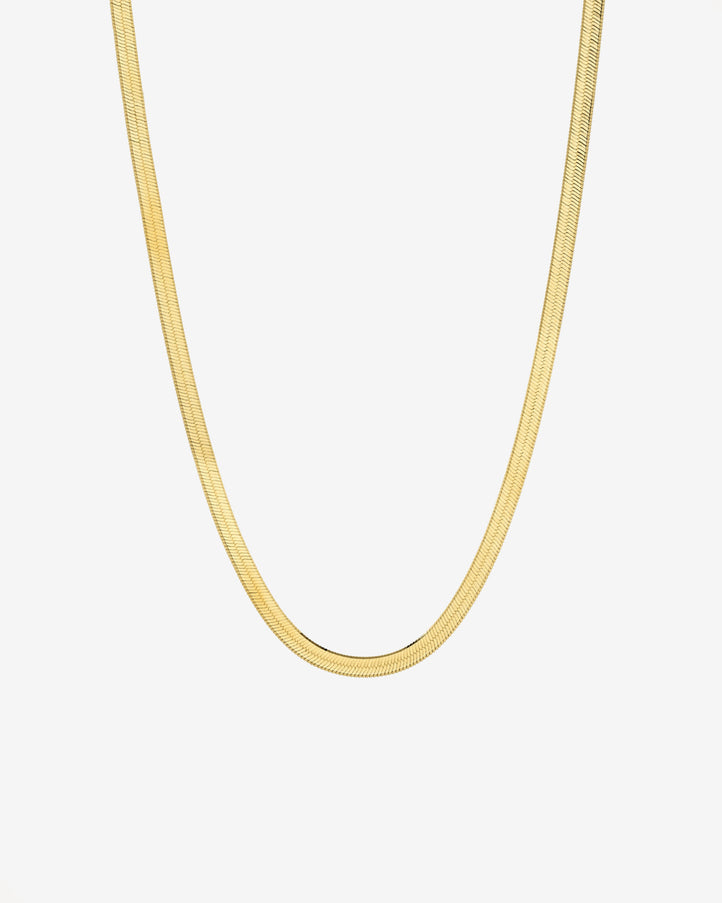 Zoe Lev 14K Gold Herringbone Necklace