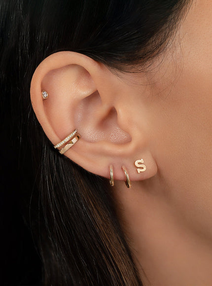Zoe Lev 14K Gold Small Huggie Earrings