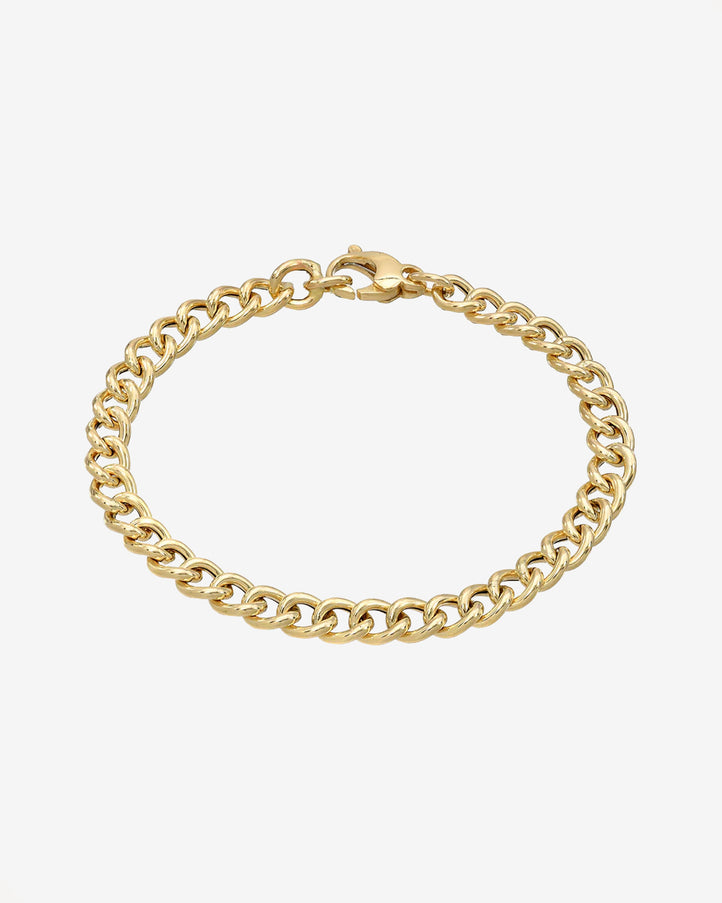 Zoe Lev 14K Gold Large Curb Link Chain Bracelet