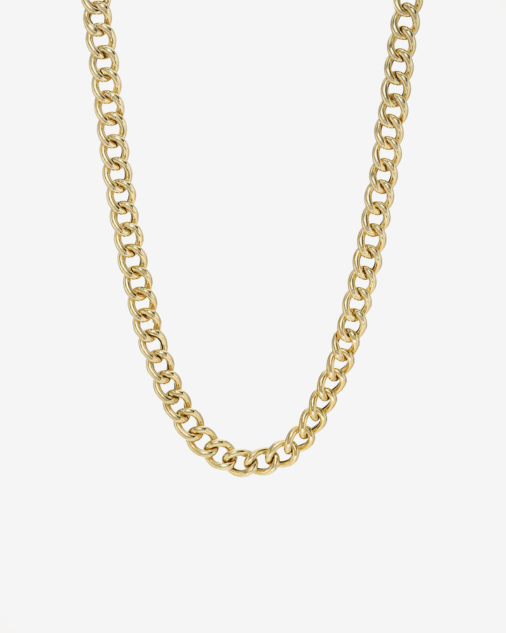 Zoe Lev 14K Gold Large Curb Link Chain Necklace
