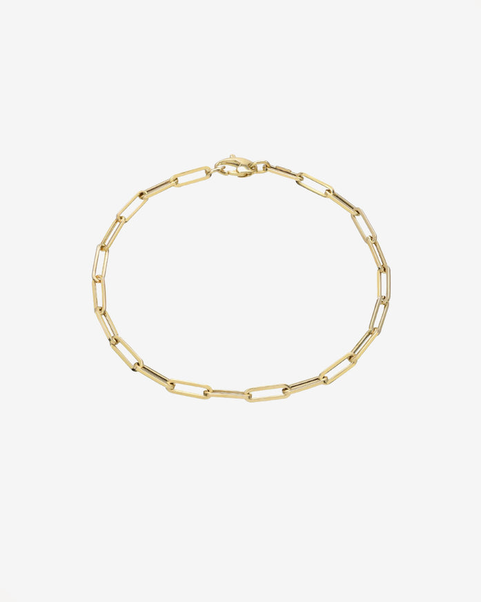 Zoe Lev 14K Gold Large Paper Clip Chain Anklet