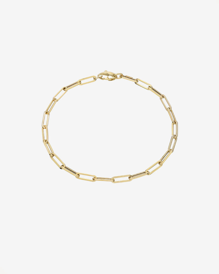 Zoe Lev 14K Gold Large Paper Clip Chain Anklet