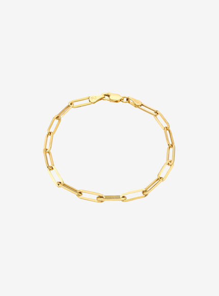 Zoe Lev 14K Gold Large Paper Clip Chain Bracelet