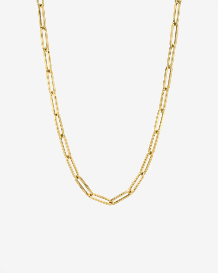 Zoe Lev 14K Gold Large Paper Clip Chain Necklace