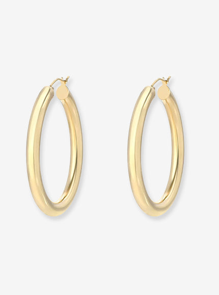 Zoe Lev 14K Gold Large Thick Hoop Earrings