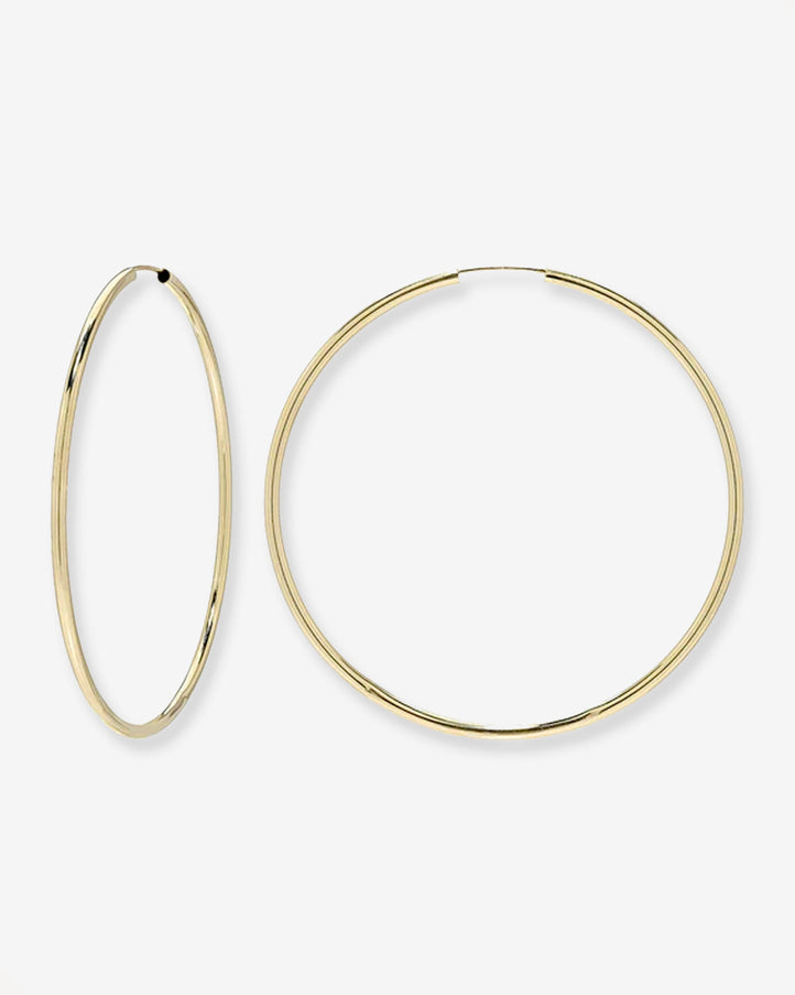Zoe Lev 14K Gold Large Thread Hoop Earrings