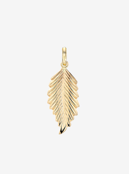 Zoe Lev 14K Gold Leaf Pendant