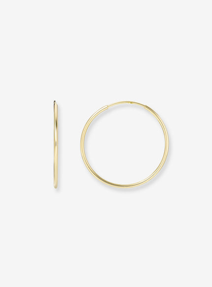 Zoe Lev 14K Gold Medium Thread Hoop Earrings