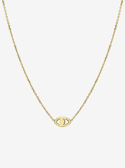 Zoe Lev Kids 14K Gold Mini Evil Eye Necklace