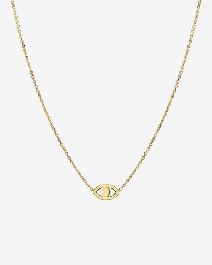 Zoe Lev Kids 14K Gold Mini Evil Eye Necklace
