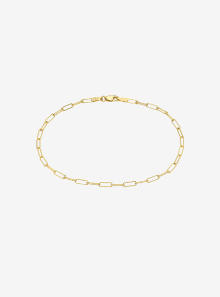 Zoe Lev 14K Gold Open Link Chain Anklet