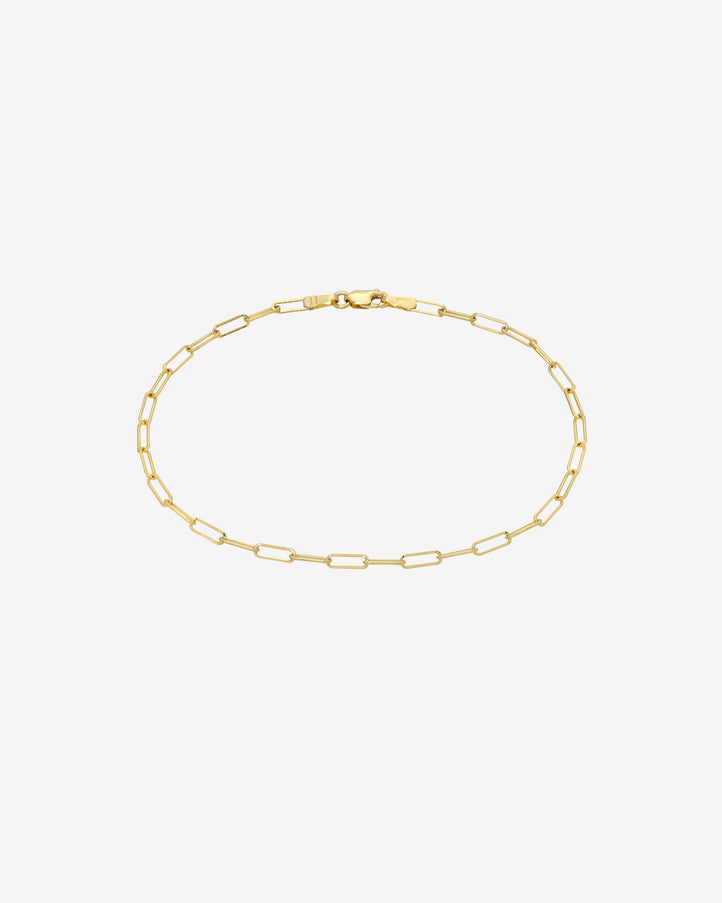 Zoe Lev 14K Gold Open Link Chain Anklet