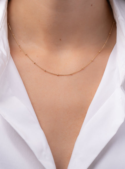 Zoe Lev 14K Gold Segment Chain Link Necklace