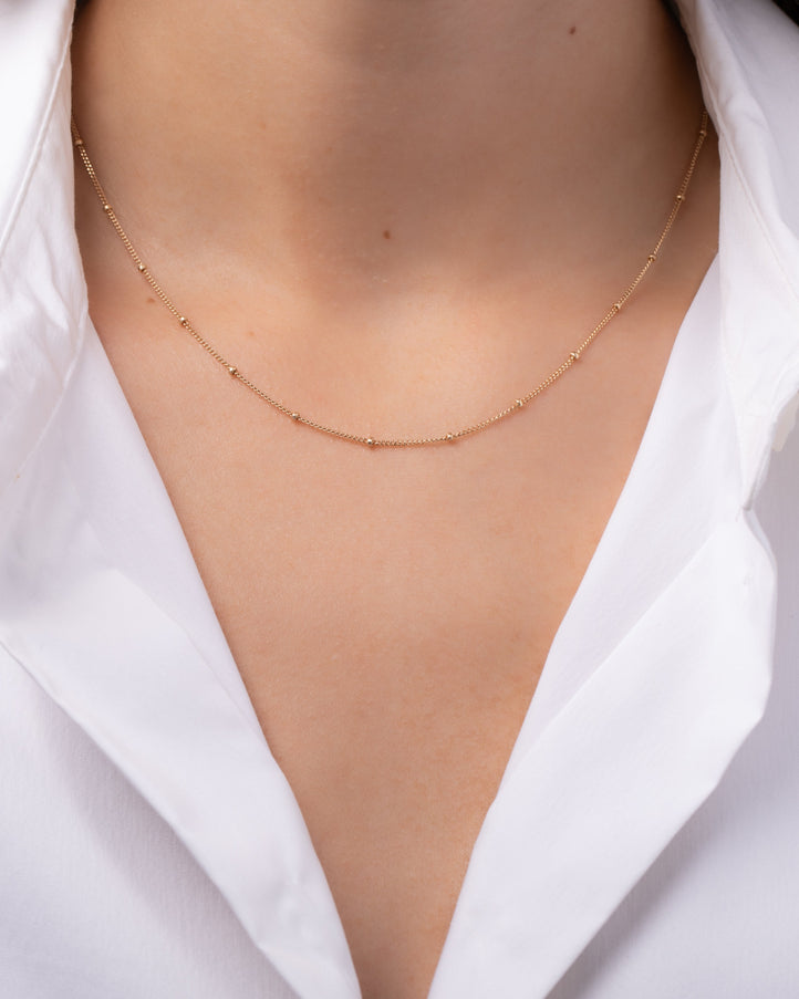 Zoe Lev 14K Gold Segment Chain Link Necklace