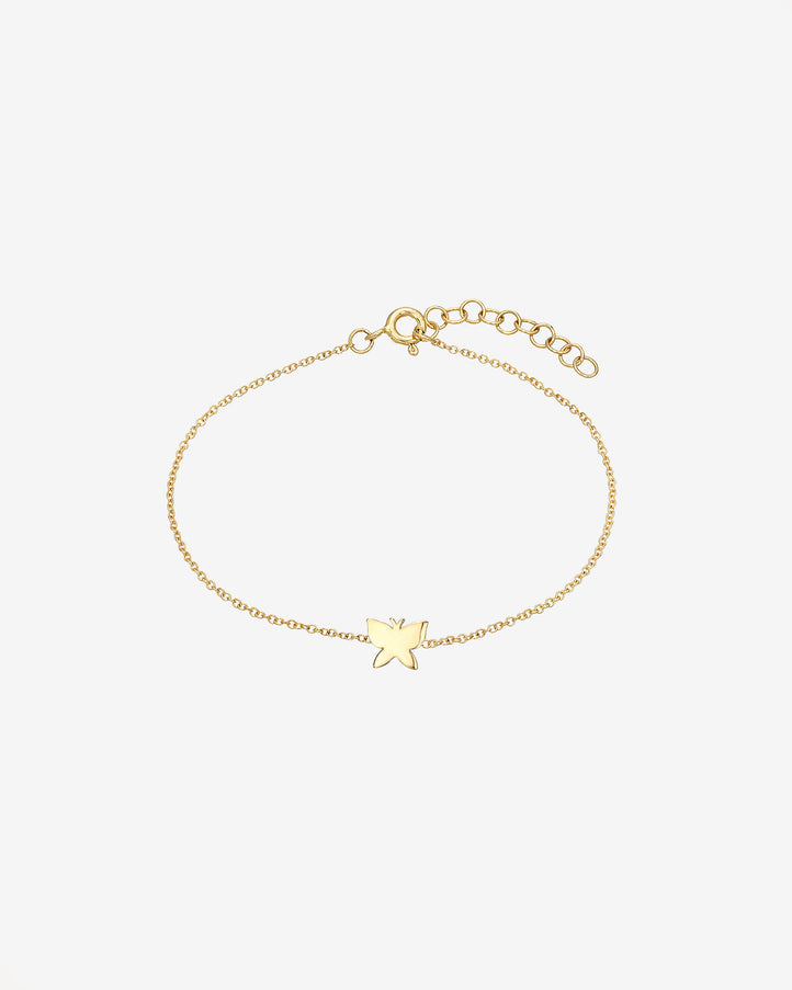 Zoe Lev 14K Gold Tiny Butterfly Bracelet