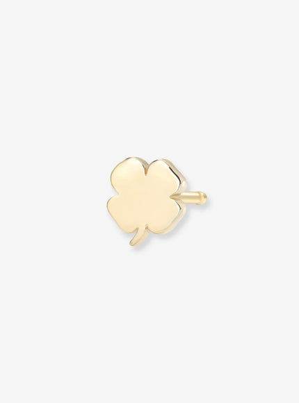 Zoe Lev 14K Gold Tiny Clover Stud Earring