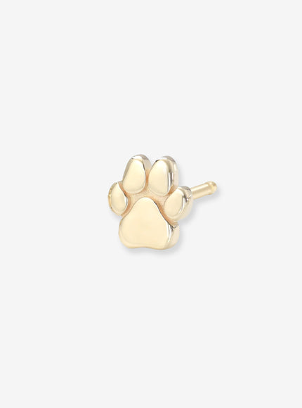 Zoe Lev 14K Gold Tiny Paw Stud Earring